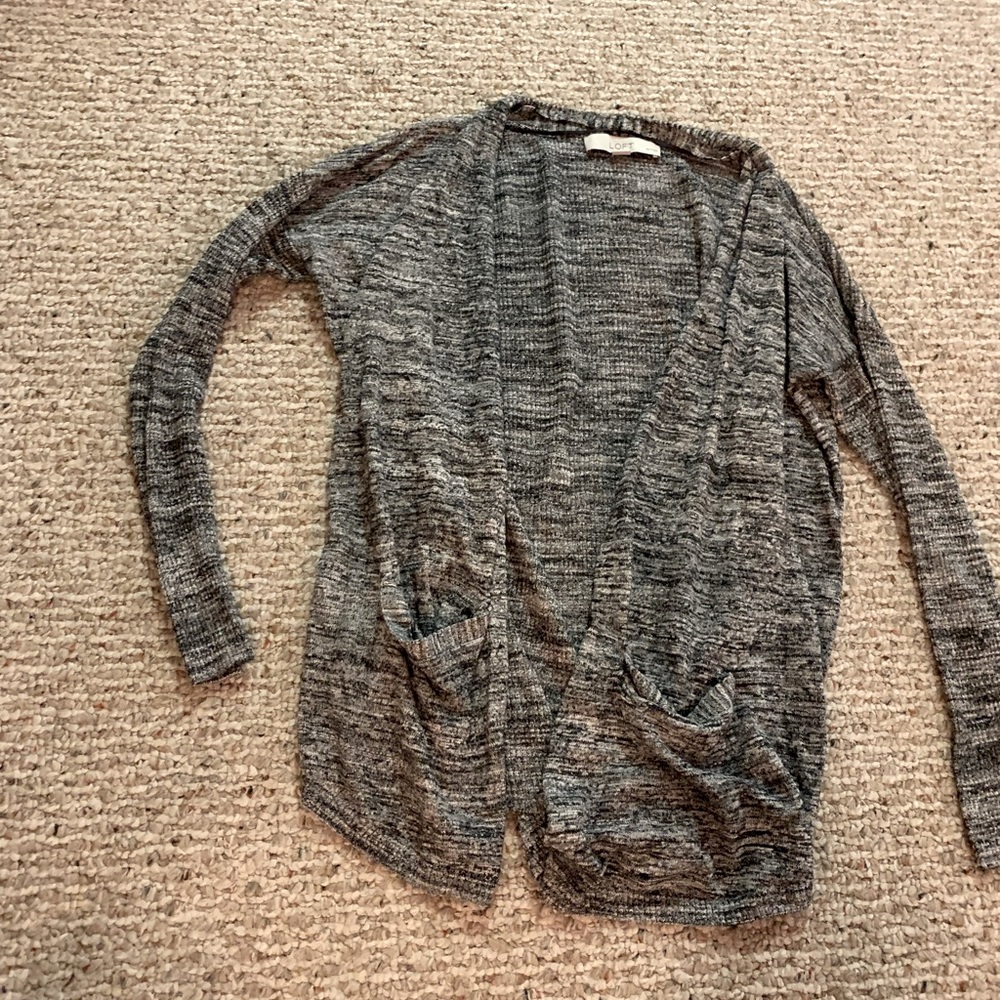 Loft blue/gray cardigan